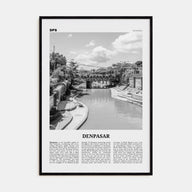 Denpasar Travel B&W Poster