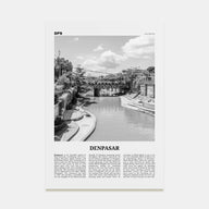 Denpasar Travel B&W Poster
