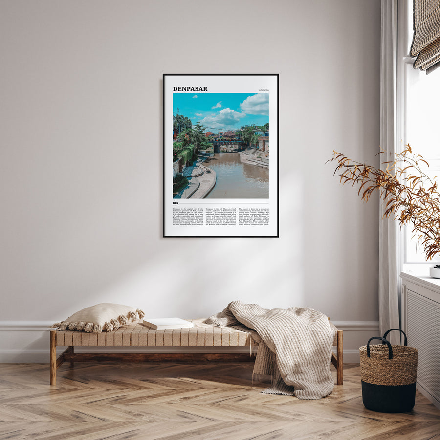 Denpasar Travel Color Poster