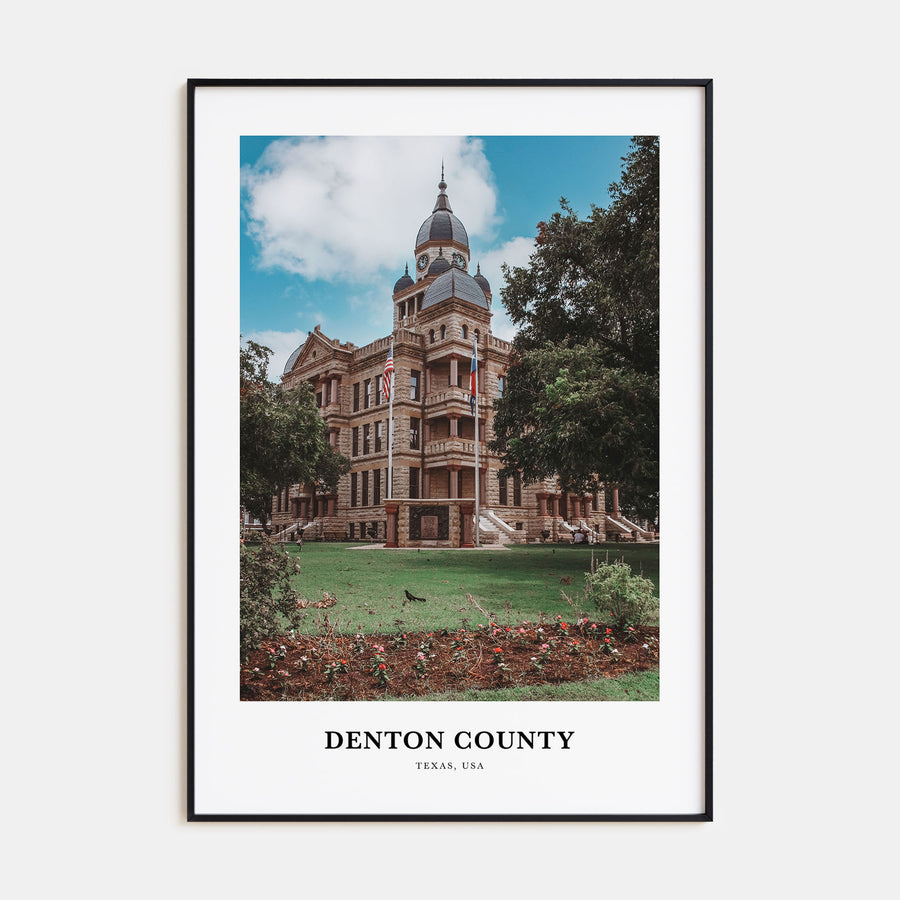 Denton County Portrait Color Poster