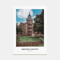 Denton County Portrait Color Poster