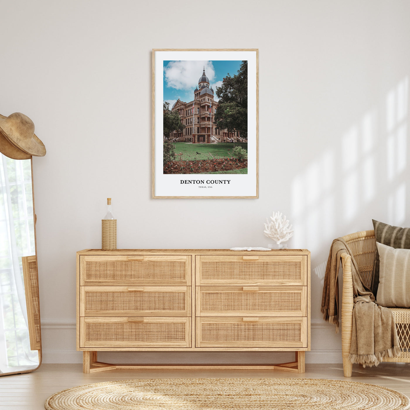 Denton County Portrait Color Poster