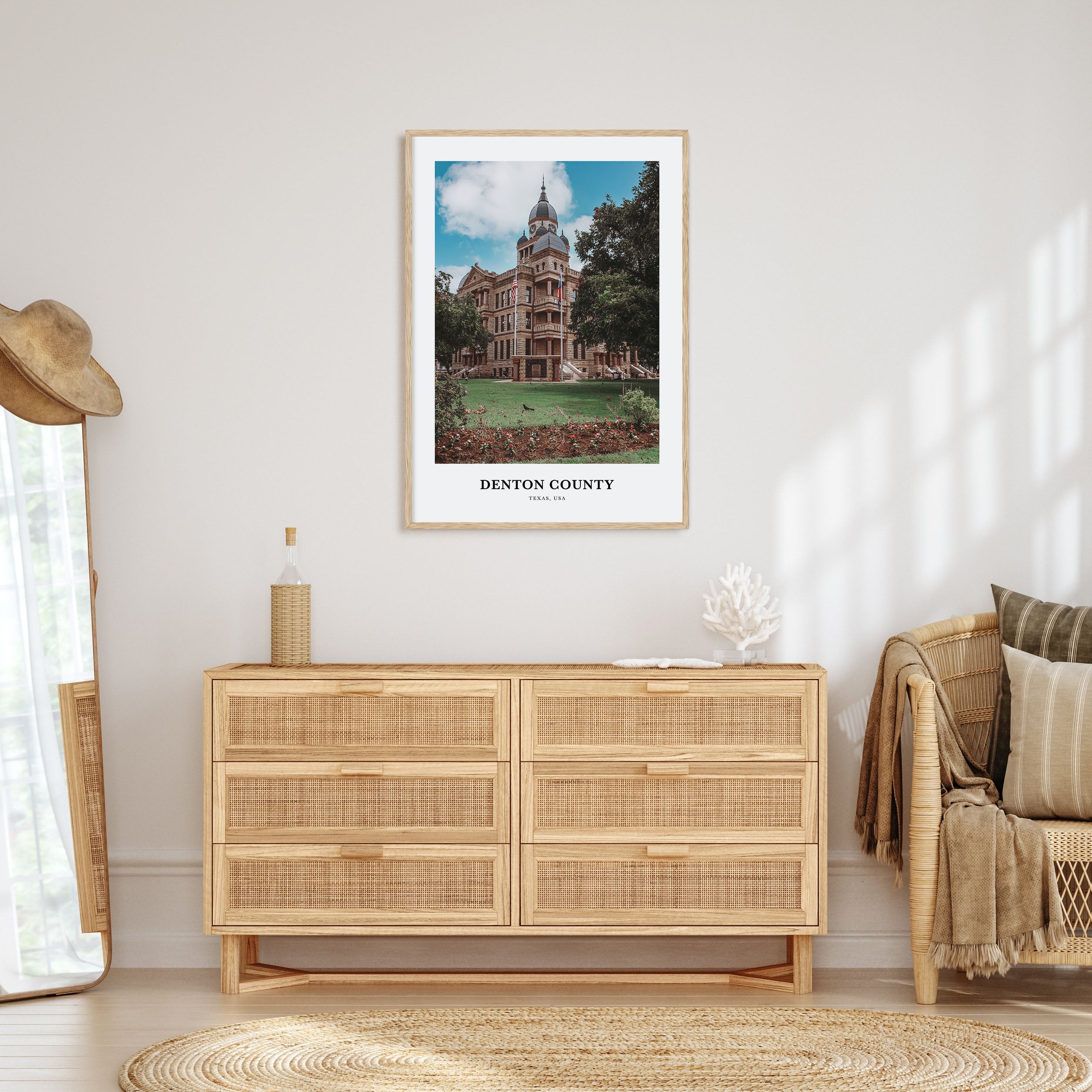 Denton County Portrait Color Poster