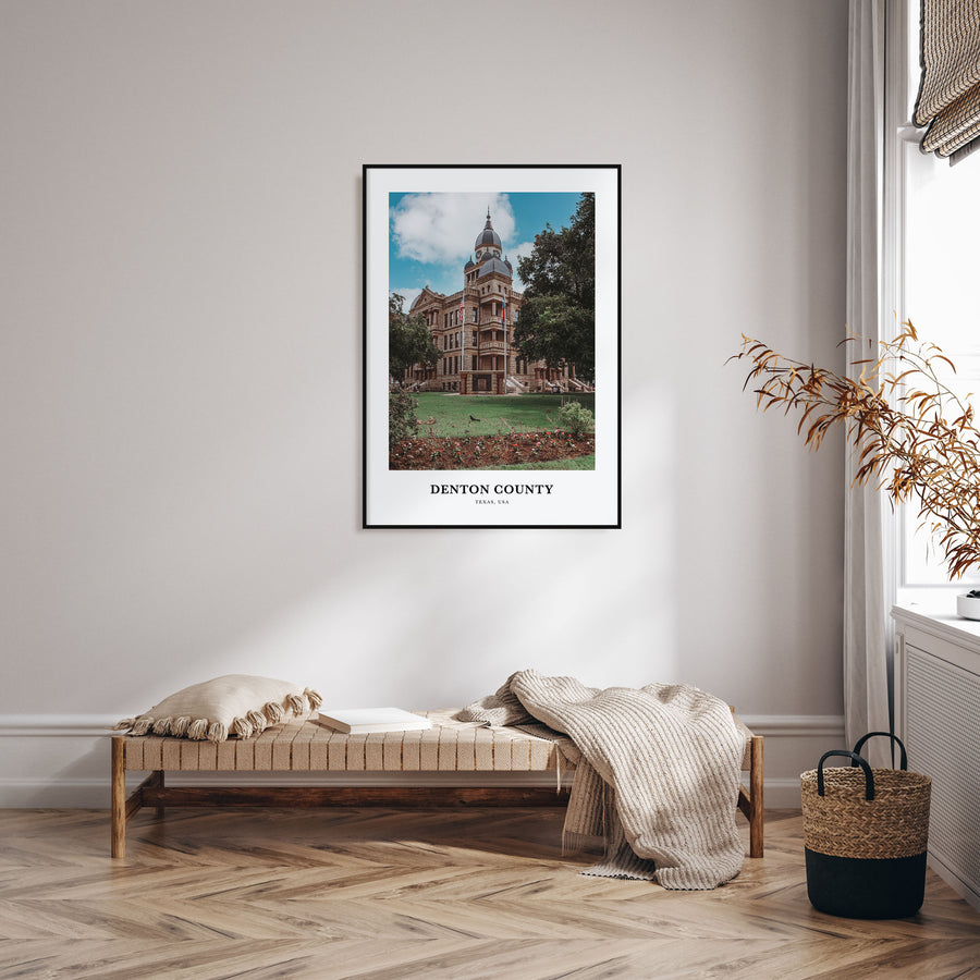 Denton County Portrait Color Poster