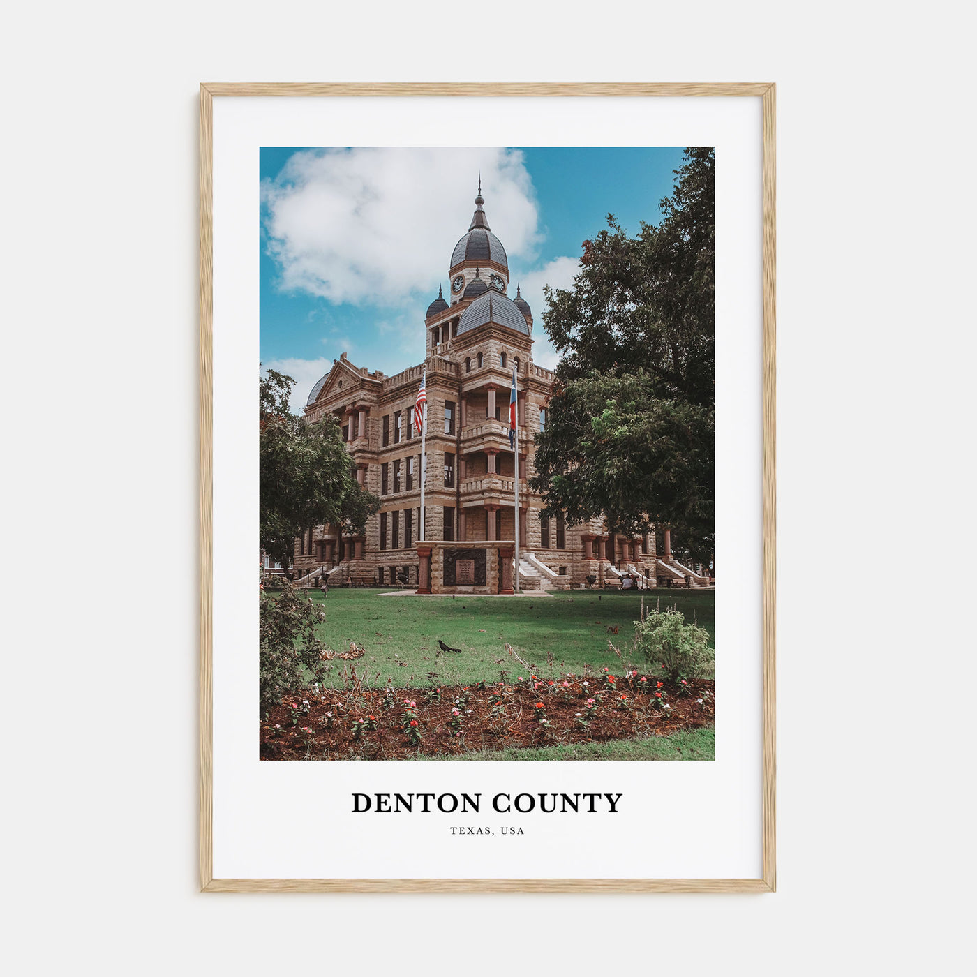 Denton County Portrait Color Poster