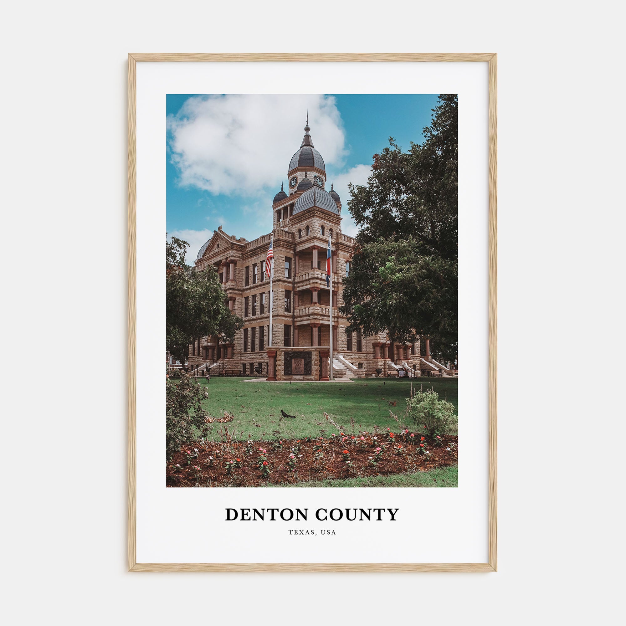 Denton County Portrait Color Poster