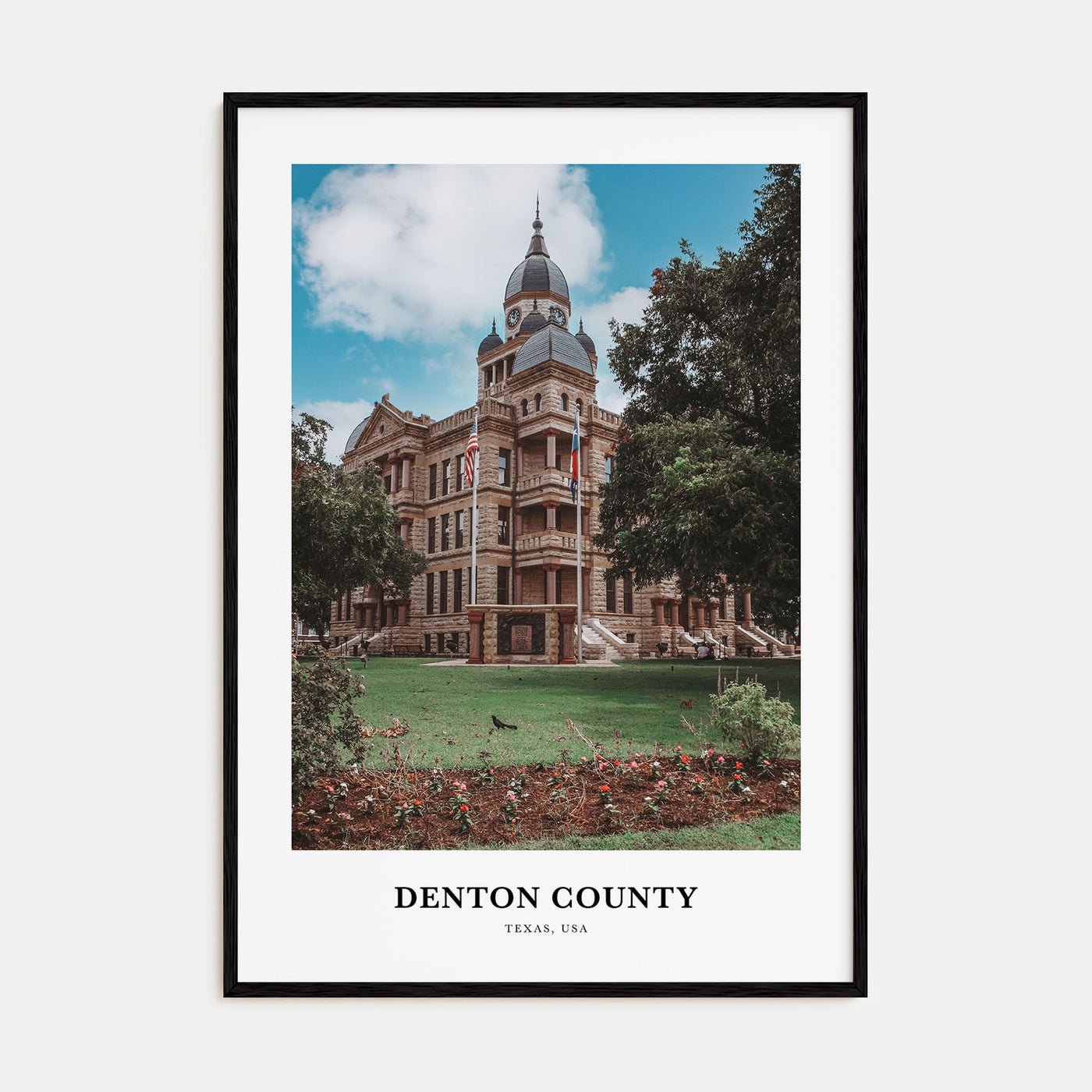 Denton County Portrait Color Poster