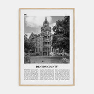 Denton County Travel B&W Poster