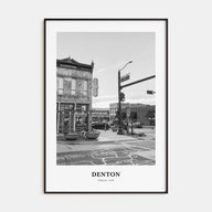Denton Portrait B&W Poster