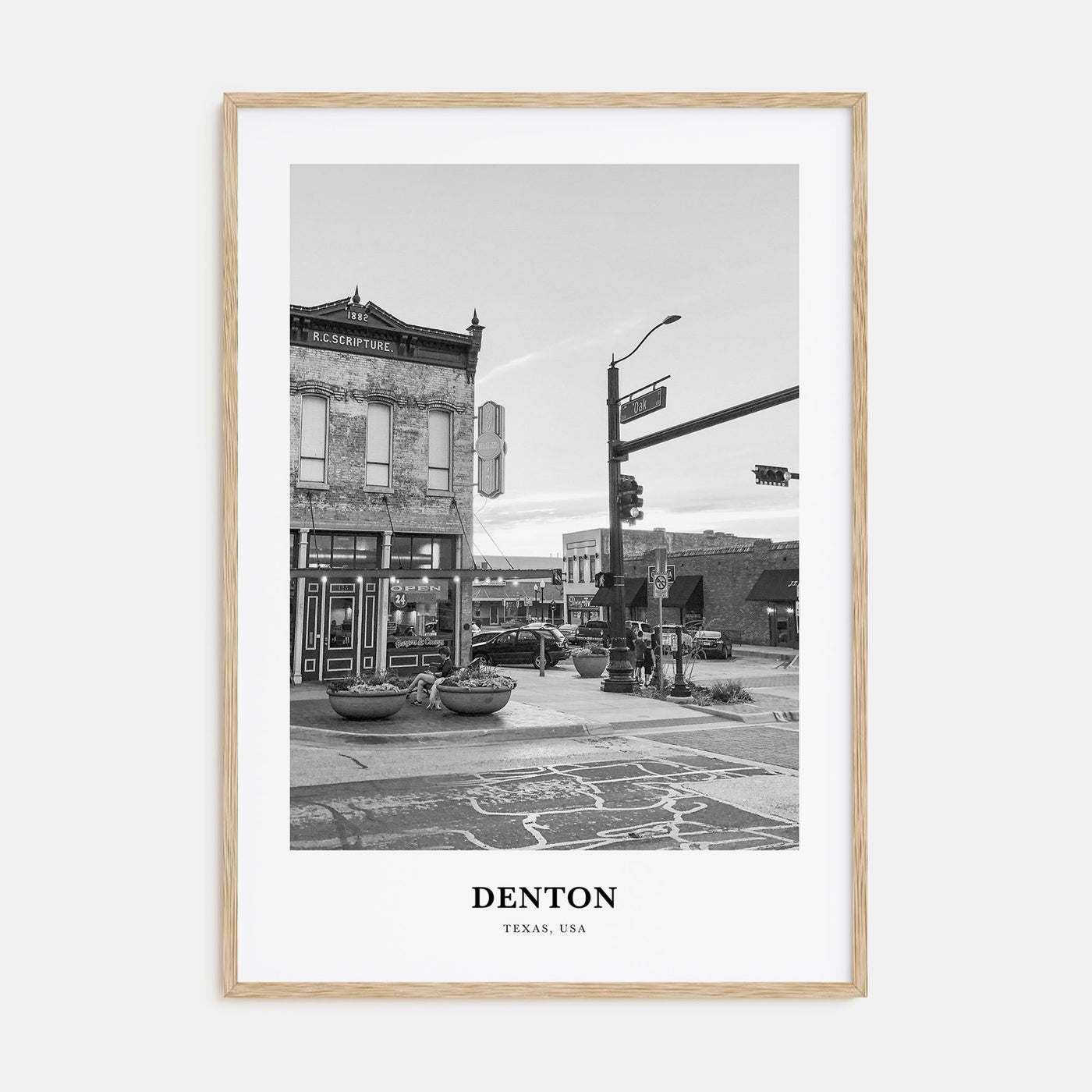 Denton Portrait B&W Poster