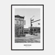 Denton Portrait B&W Poster