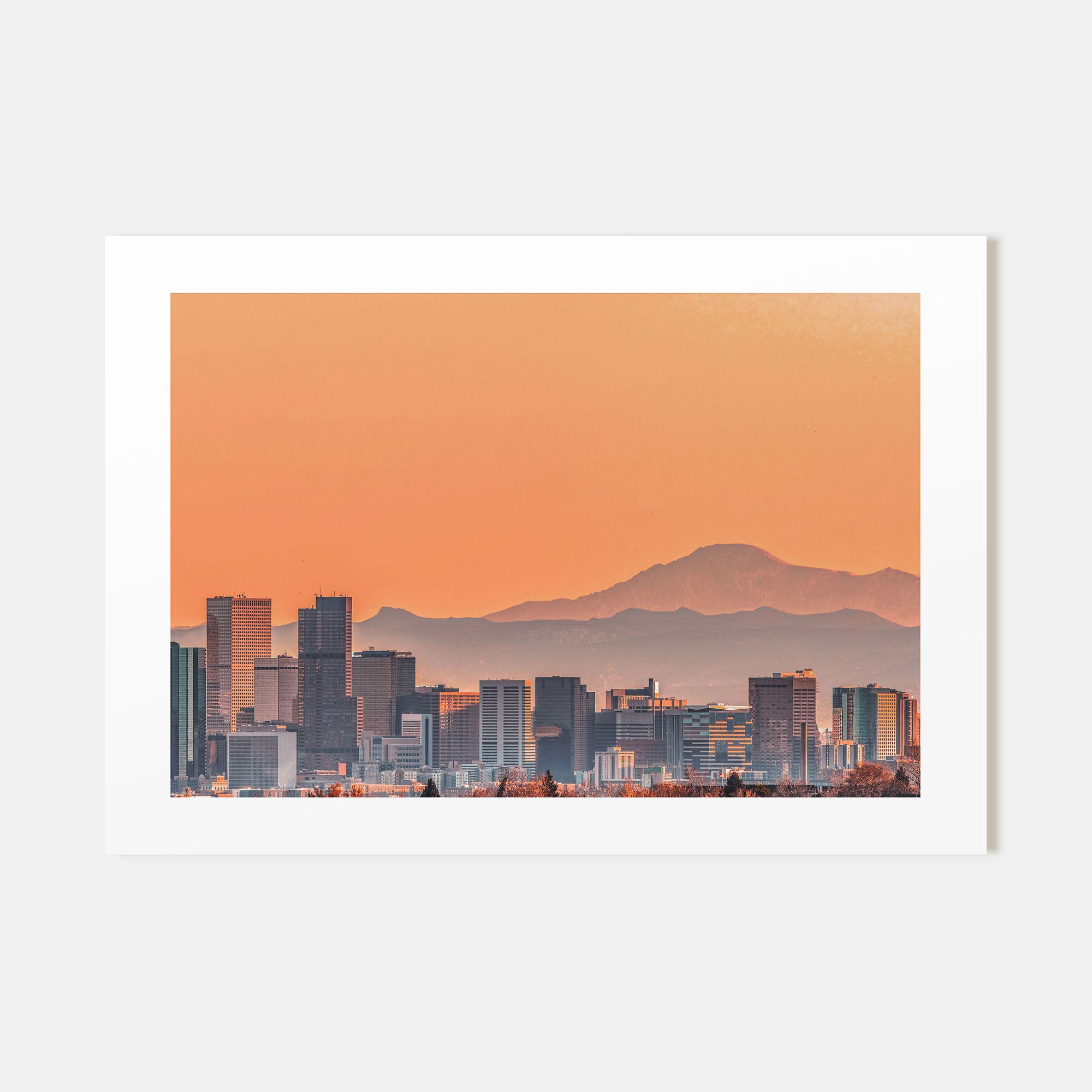 Denver Landscape Color Poster