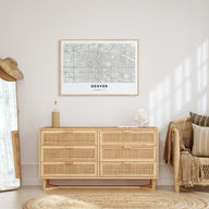 Denver Map Landscape Poster