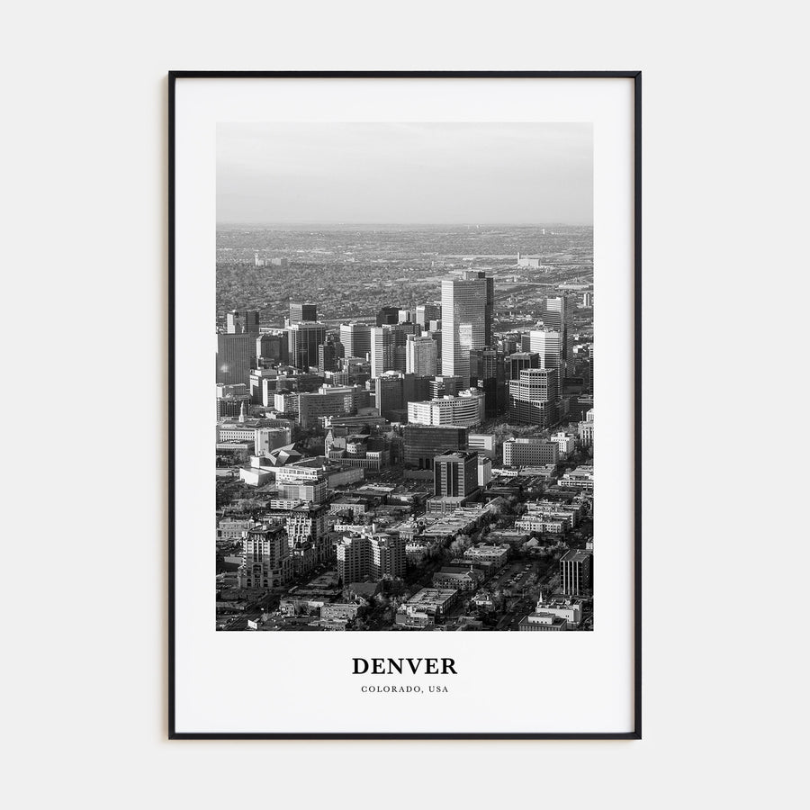 Denver Portrait B&W No 1 Poster