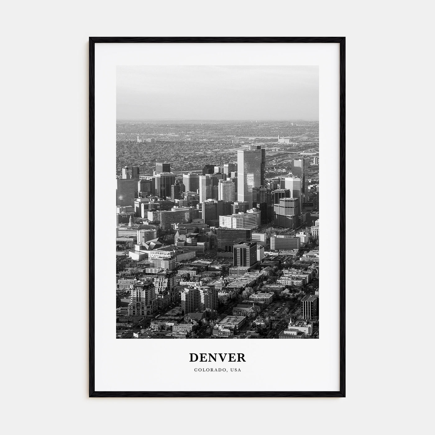 Denver Portrait B&W No 1 Poster