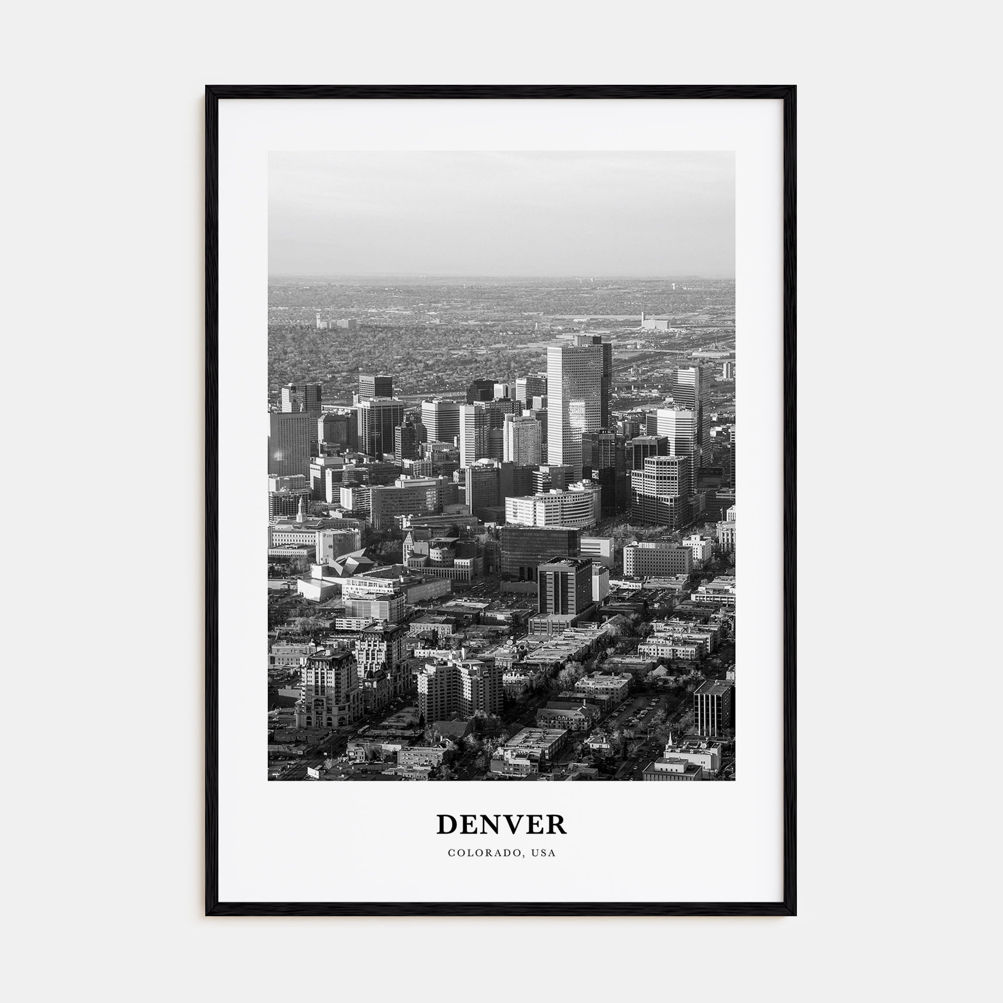 Denver Portrait B&W No 1 Poster