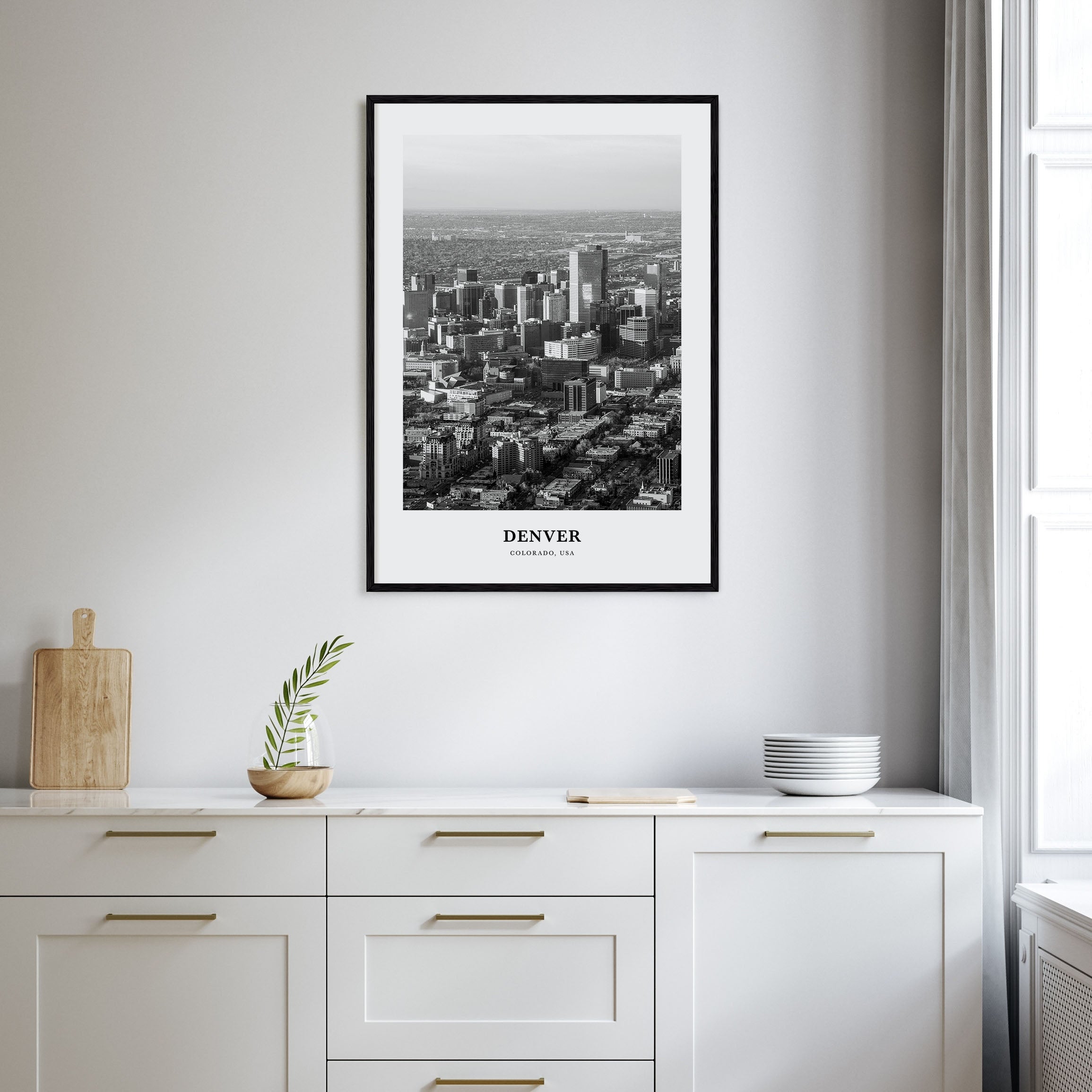 Denver Portrait B&W No 1 Poster