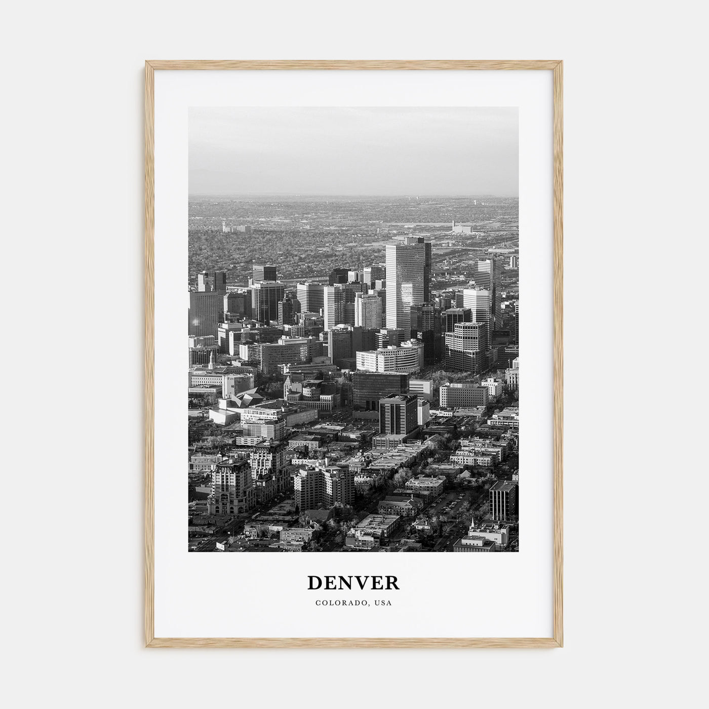 Denver Portrait B&W No 1 Poster