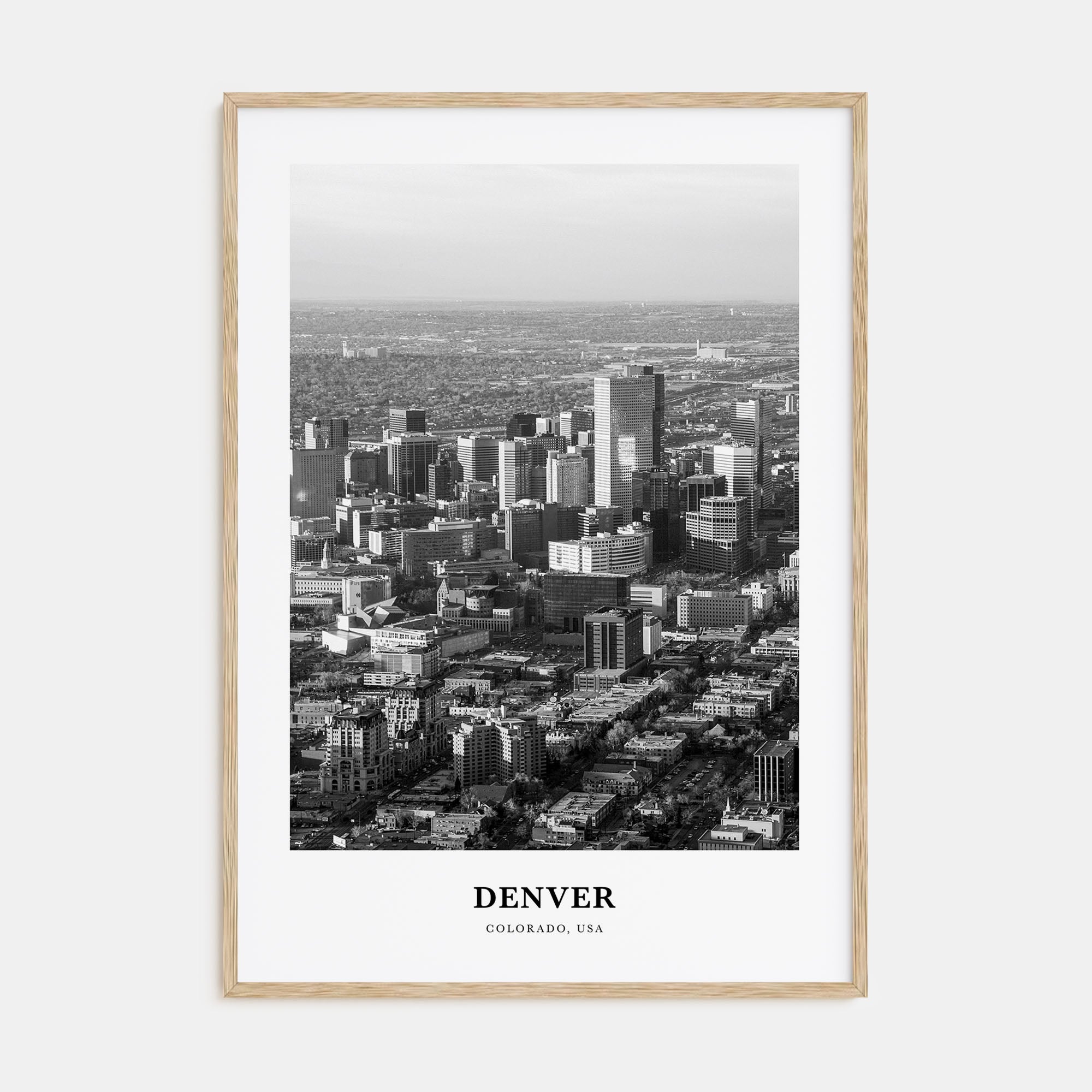 Denver Portrait B&W No 1 Poster
