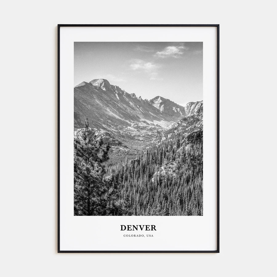 Denver Portrait B&W No 2 Poster