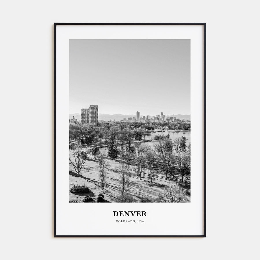 Denver Portrait B&W No 3 Poster