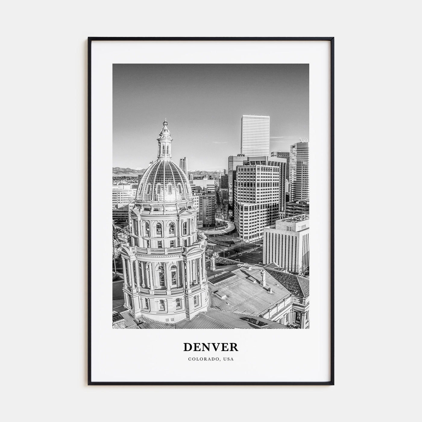 Denver Portrait B&W No 5 Poster