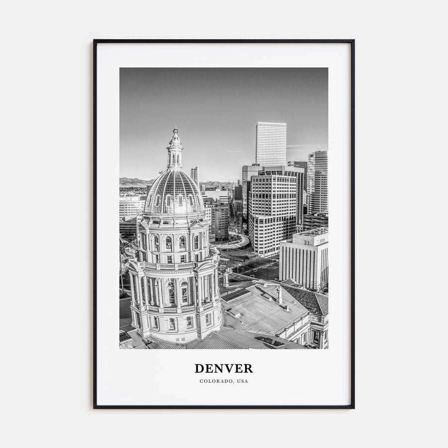 Denver Portrait B&W No 5 Poster