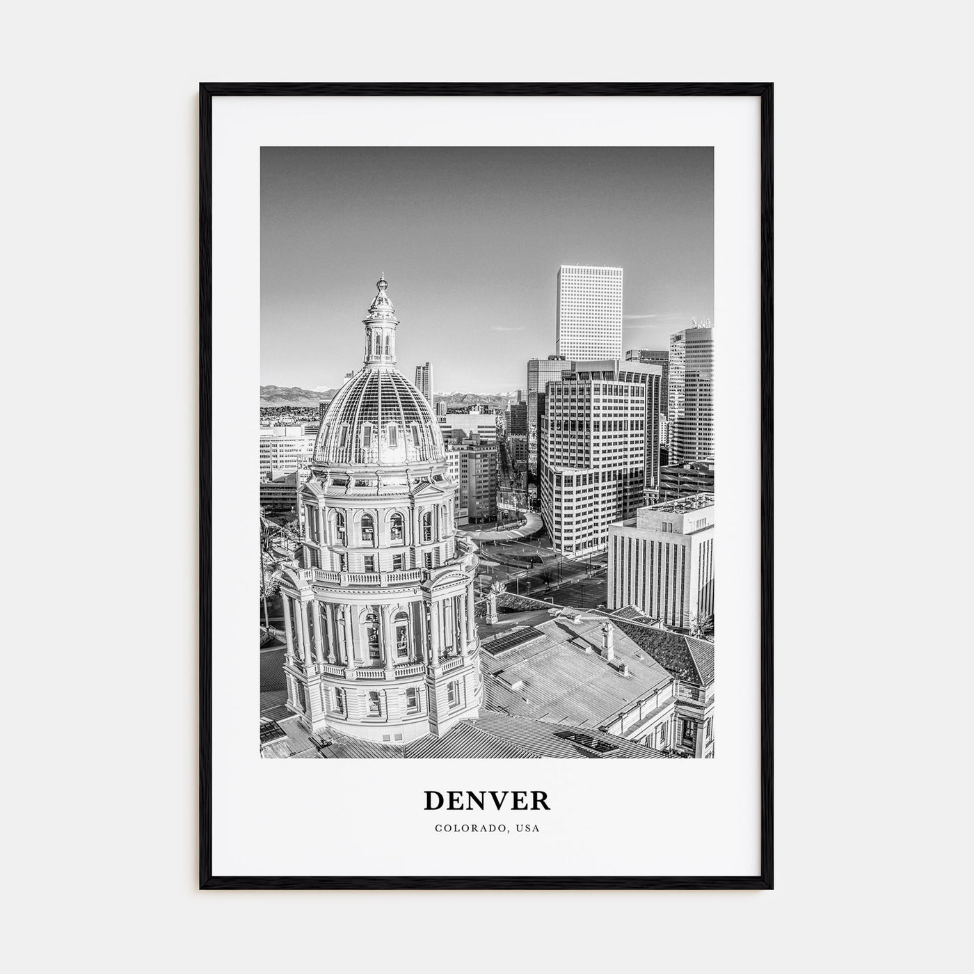 Denver Portrait B&W No 5 Poster