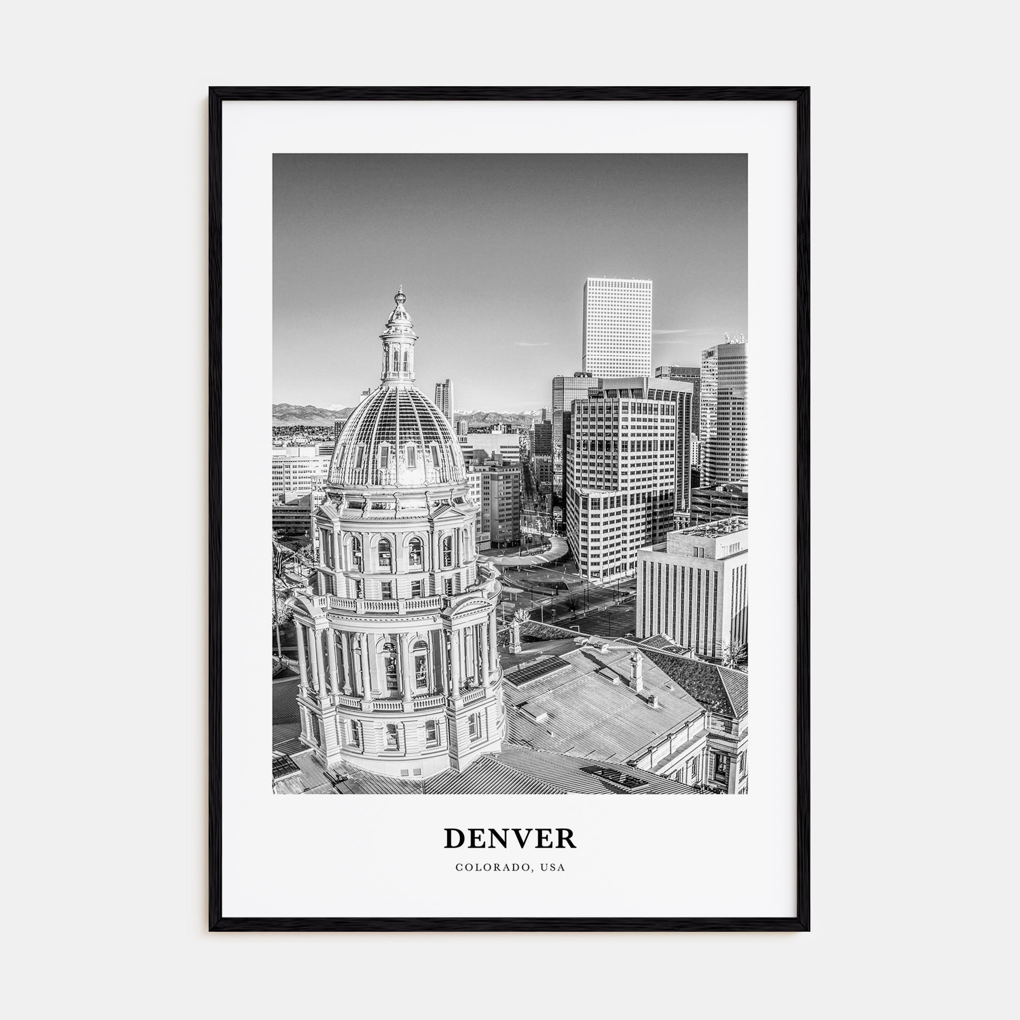Denver Portrait B&W No 5 Poster