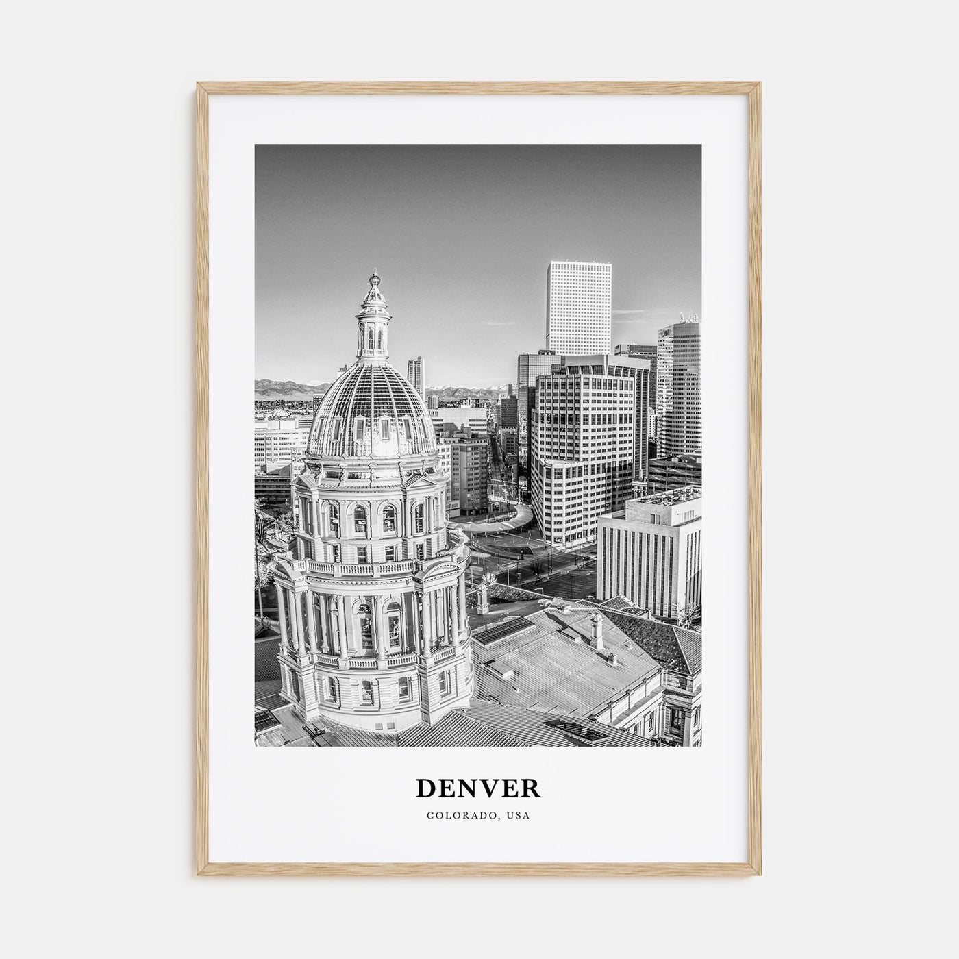 Denver Portrait B&W No 5 Poster