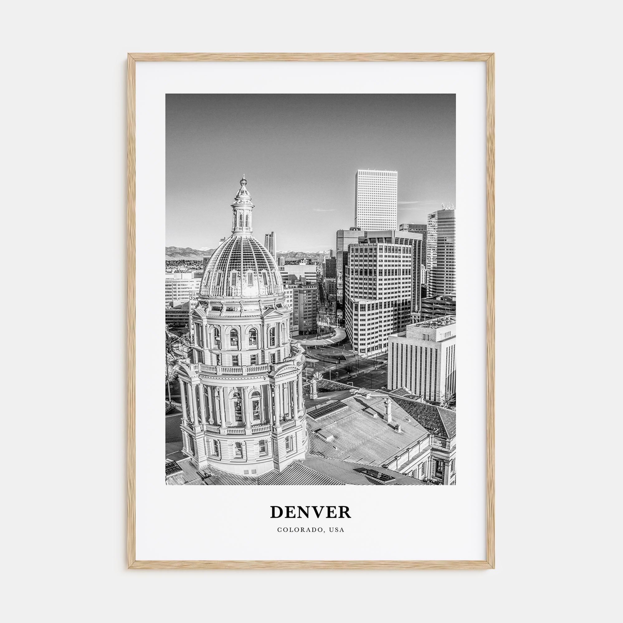 Denver Portrait B&W No 5 Poster