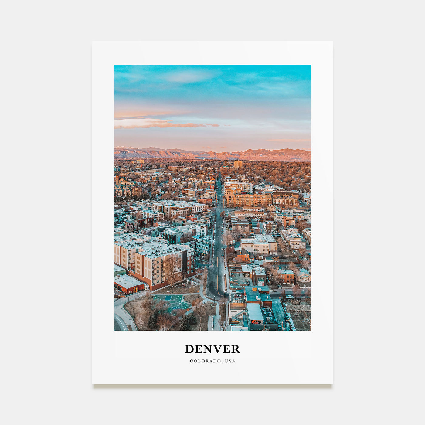 Denver Portrait Color No 1 Poster