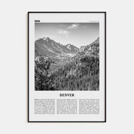 Denver Travel B&W No 1 Poster