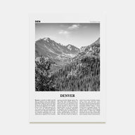 Denver Travel B&W No 1 Poster