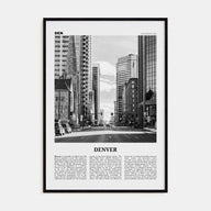 Denver Travel B&W No 4 Poster