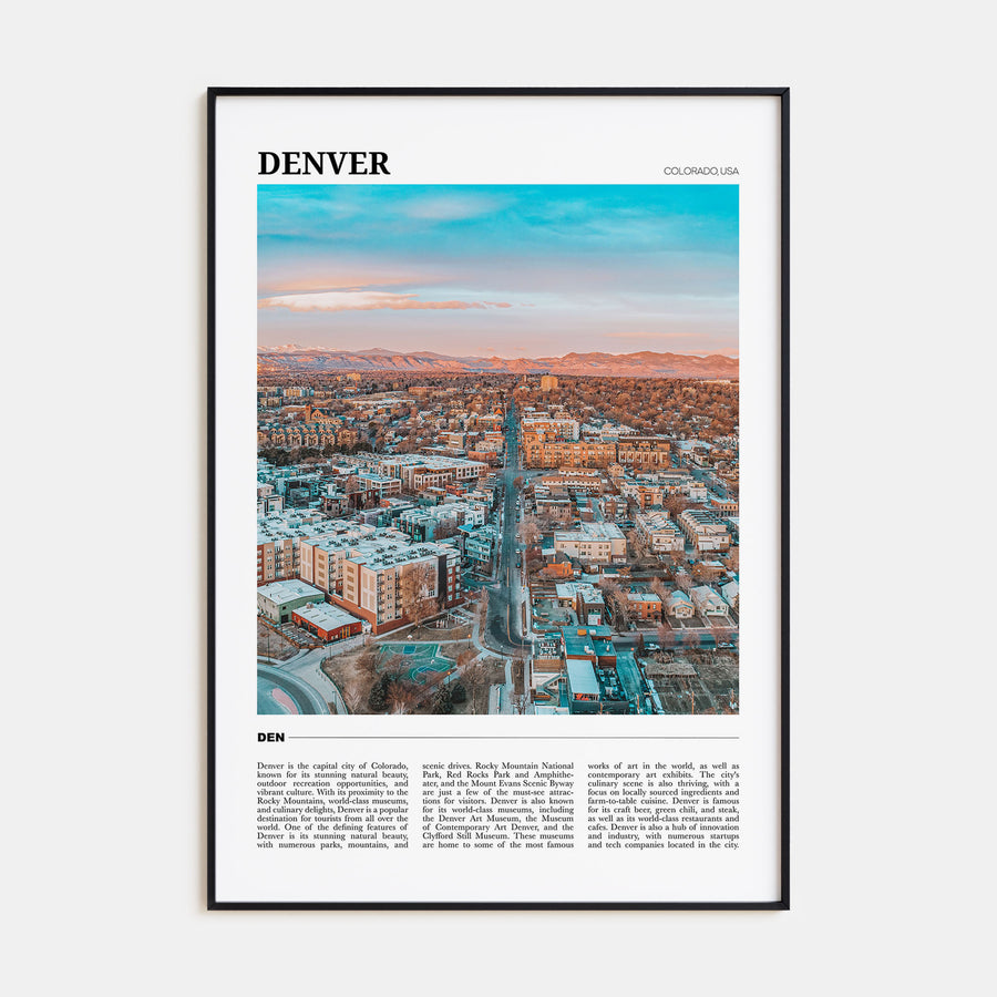Denver Travel Color No 1 Poster