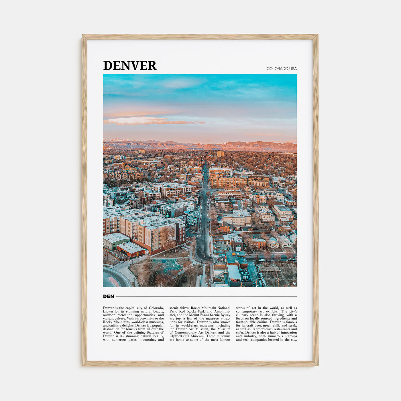 Denver Travel Color No 1 Poster