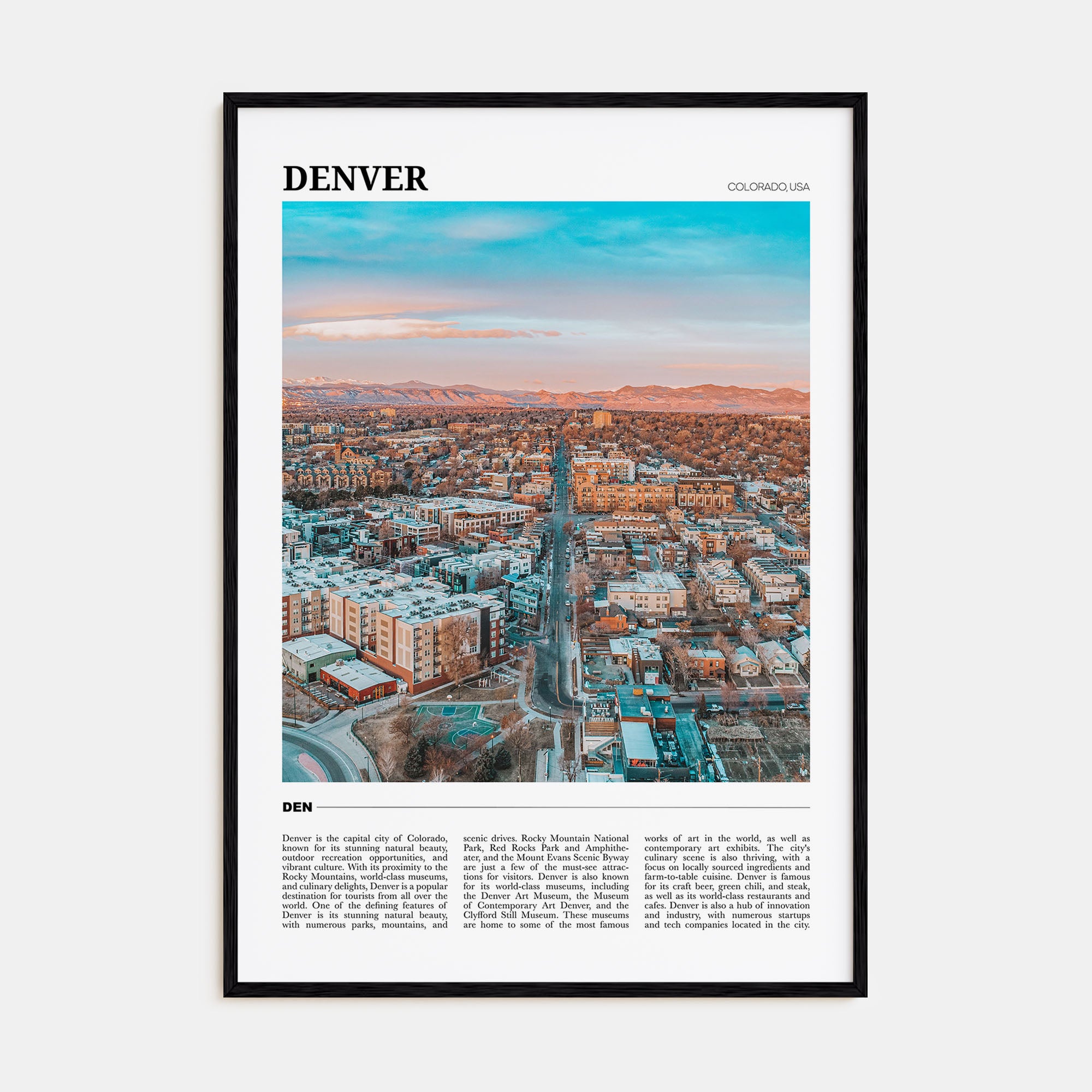 Denver Travel Color No 1 Poster