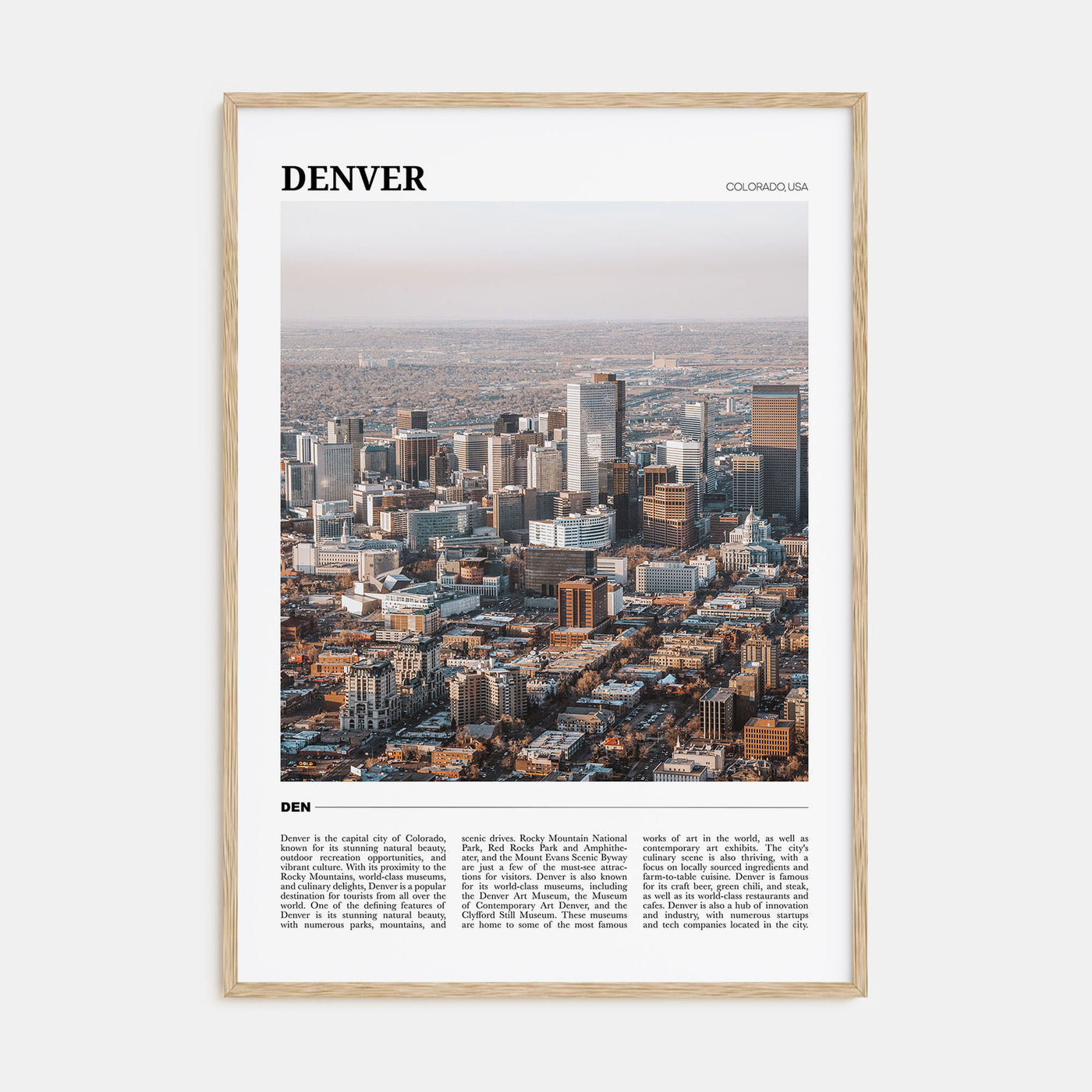 Denver Travel Color No 2 Poster