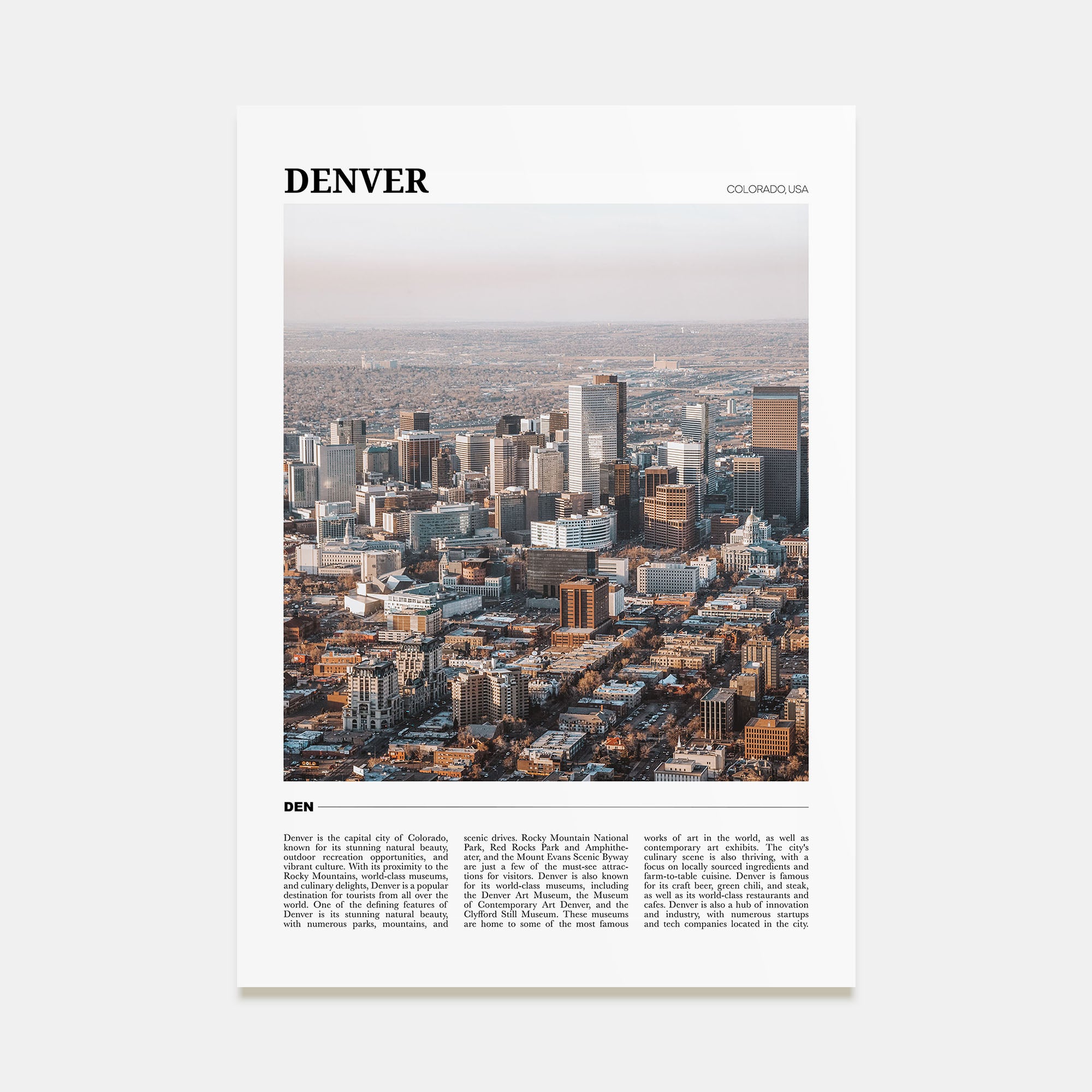 Denver Travel Color No 2 Poster