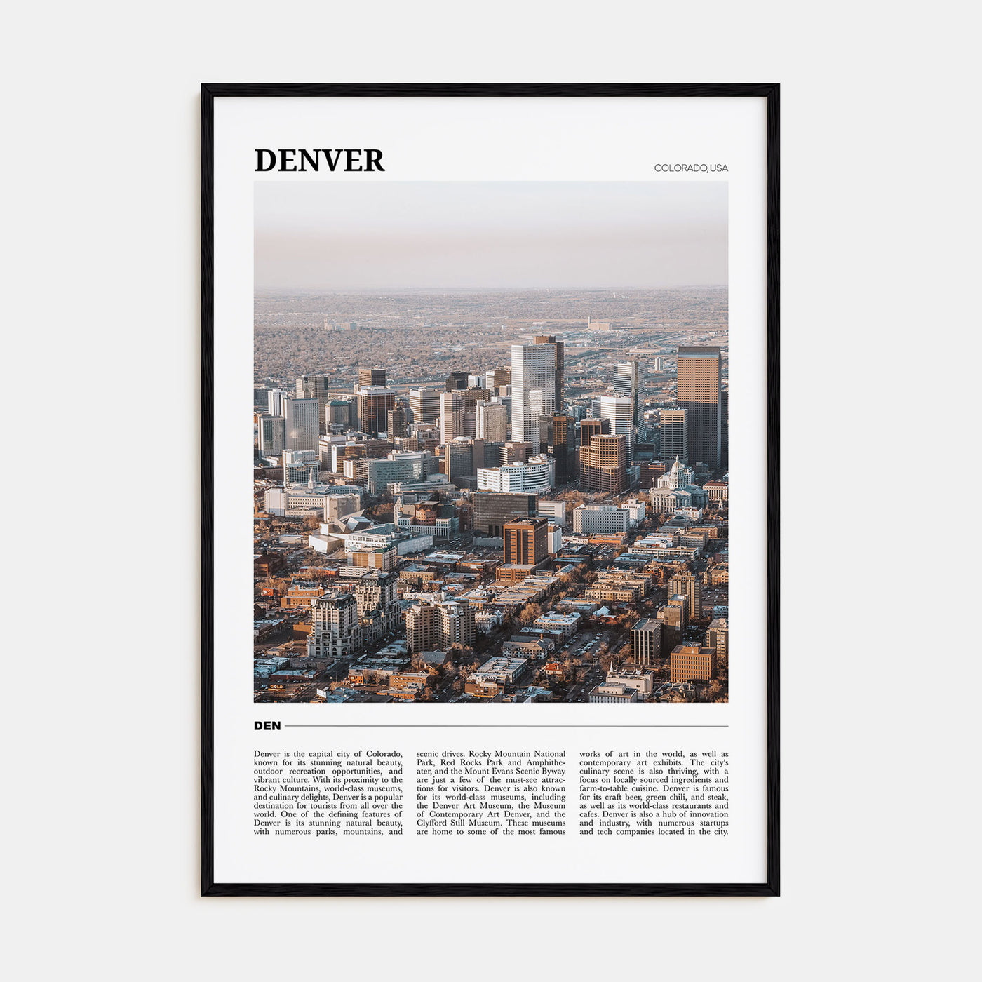 Denver Travel Color No 2 Poster