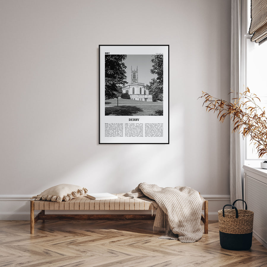 Derby Travel B&W Poster