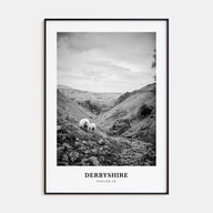 Derbyshire Portrait B&W Poster