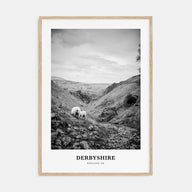 Derbyshire Portrait B&W Poster