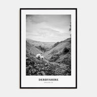 Derbyshire Portrait B&W Poster