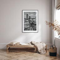 Des Moines Photo B&W Poster