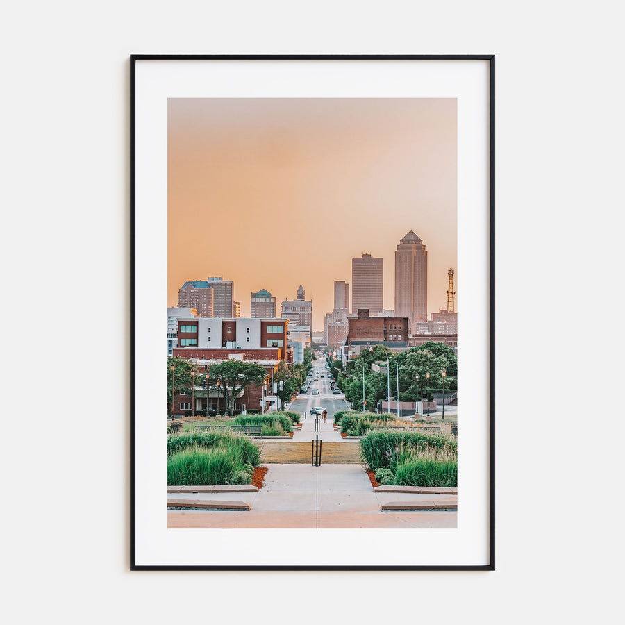Des Moines Photo Color Poster
