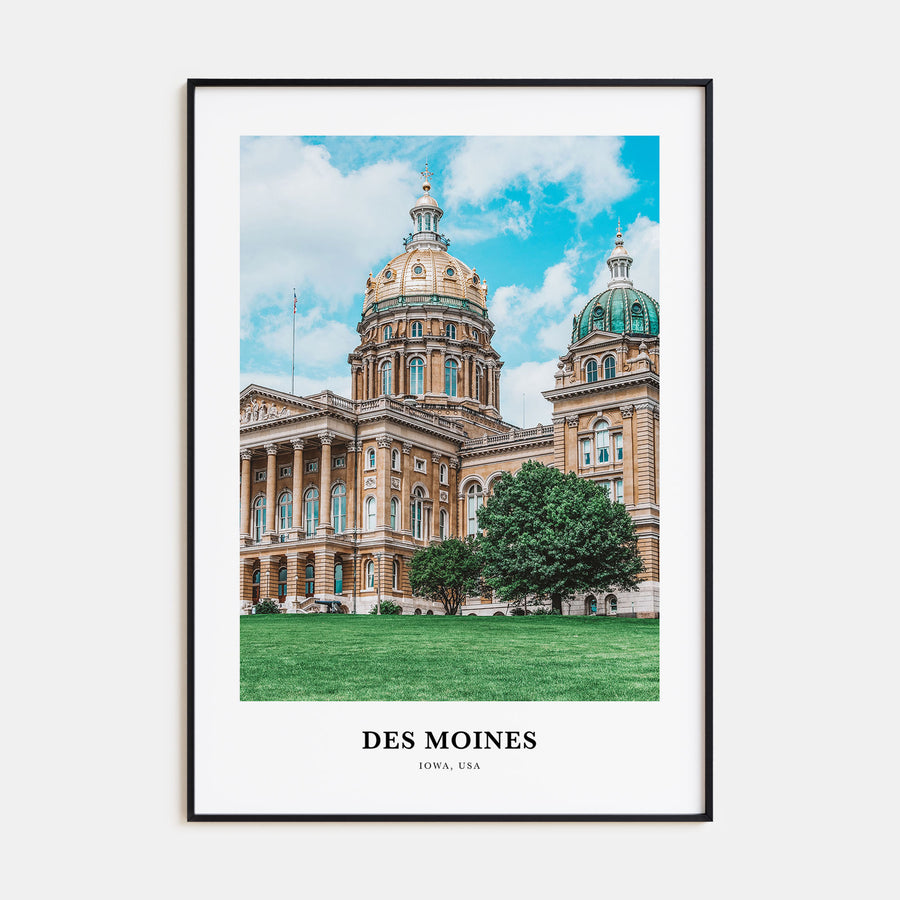 Des Moines Portrait Color No 1 Poster