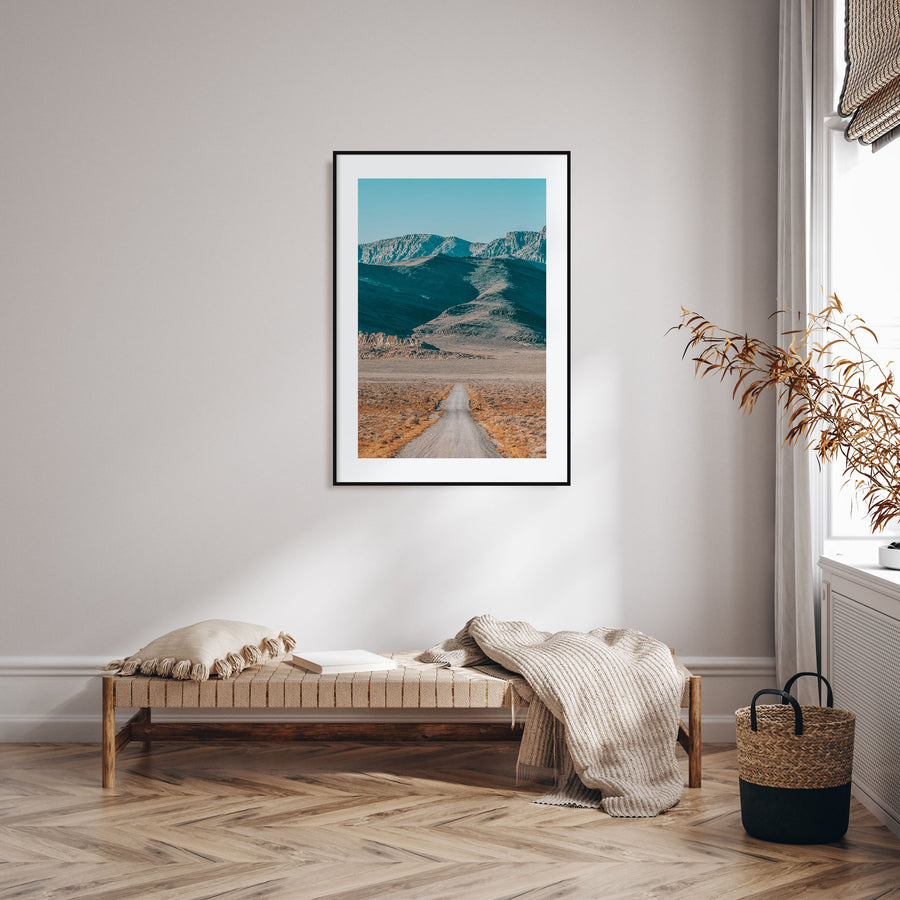 Desert Road Photo Color Poster