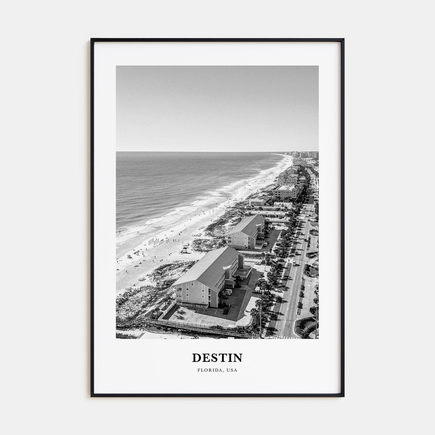 Destin Portrait B&W No 2 Poster